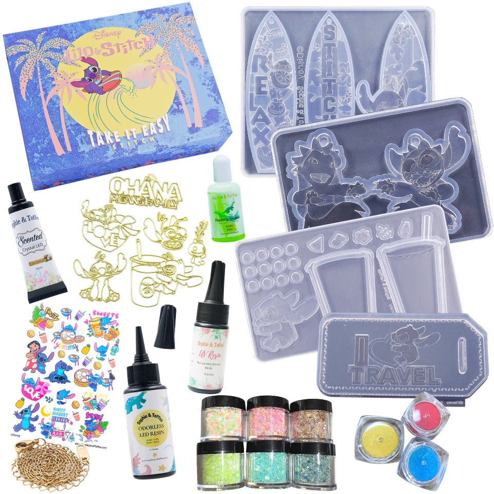 Disney Lilo & Stitch Craft Box, Resin Craft Box, Resin Craft Kit, UV  Resin Kit